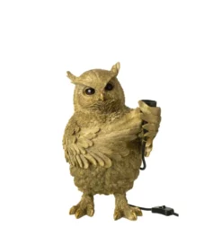 Lampa stołowa OWL 38 cm złota*J-Line Online