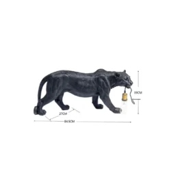 Lampa stołowa PANTERA 40 cm czarna*KDesign Sale
