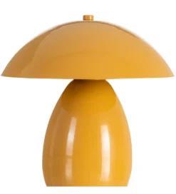 Lampa stołowa POBURNA 25 cm musztardowa*Zona-Design Outlet