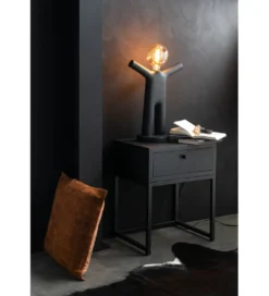 Lampa stołowa PTIT MAURICE 44 cm czarna*J-Line Discount