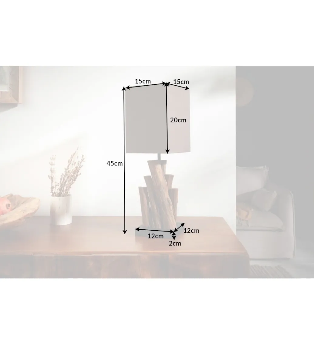 Lampa stołowa Pure Nature brązowa*Invicta Interior Online