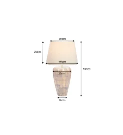 Lampa stołowa PURE NATURE 65 cm drewno mango*Invicta Interior Best
