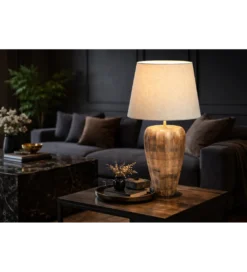 Lampa stołowa PURE NATURE 65 cm drewno mango*Invicta Interior Best