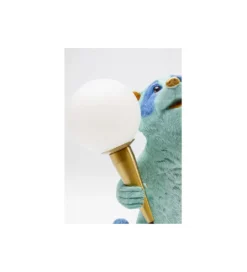 Lampa stołowa RACCOON 31 cm niebieska*KDesign Best