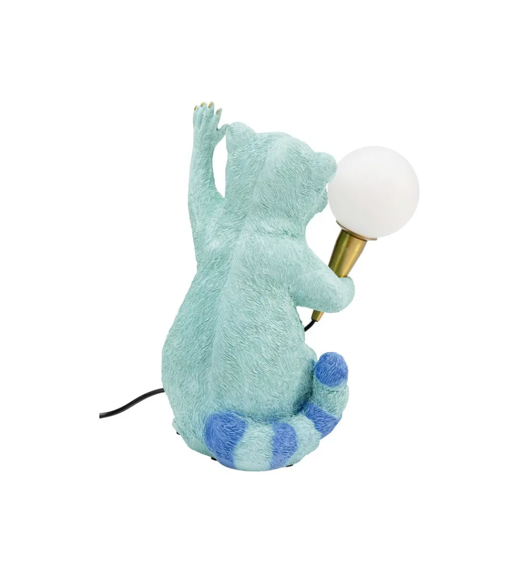 Lampa stołowa RACCOON 31 cm niebieska*KDesign Best