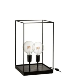 Lampa stołowa Rectangular czarna*J-Line Discount