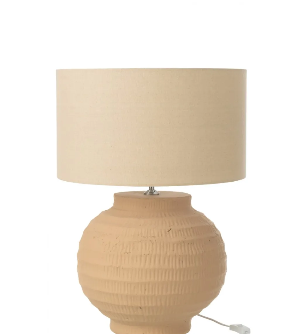 Lampa stołowa RETUL 62 cm terrakota beżowa*J-Line Online