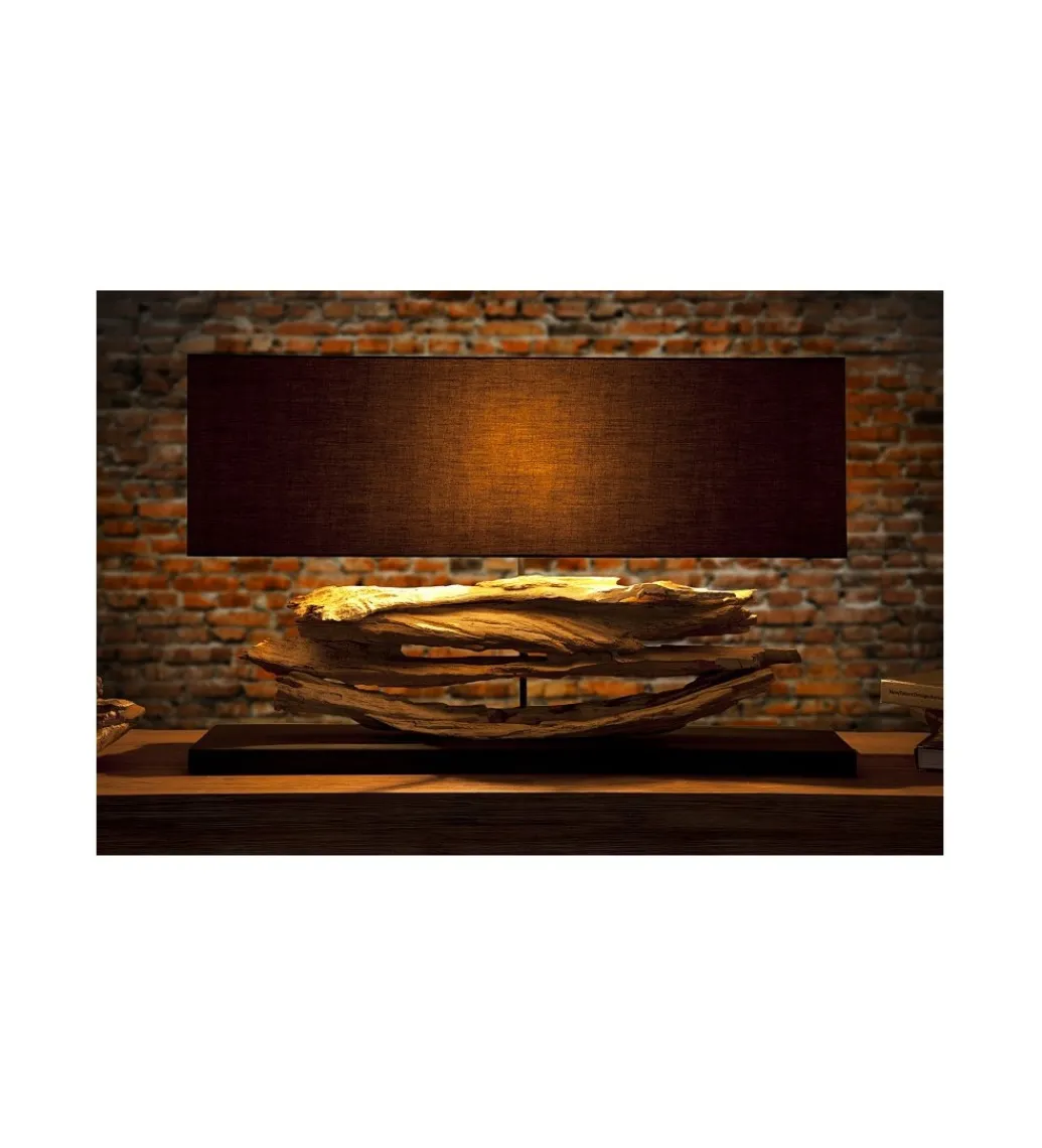 Lampa stołowa Riverine czarna*Invicta Interior Sale