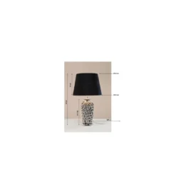 Lampa stołowa ROSE srebrna*KDesign Outlet