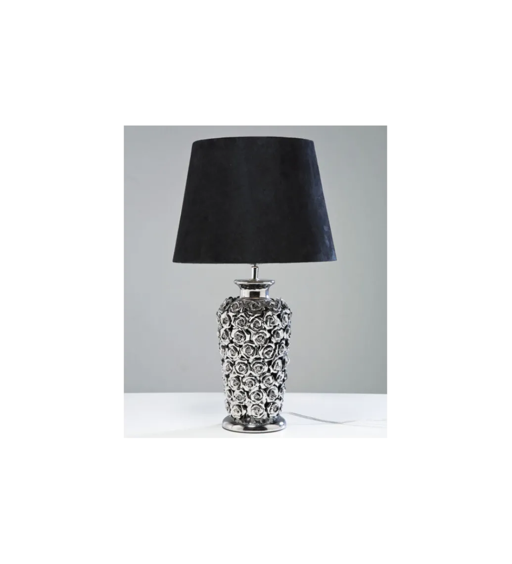 Lampa stołowa ROSE srebrna*KDesign Outlet
