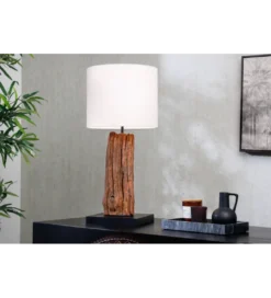 Lampa stołowa ROUSILIQUE 60 cm drewno dryfujące*Invicta Interior Clearance