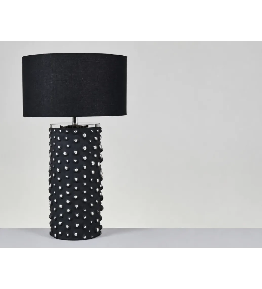 Lampa stołowa SALZBURGO 62 cm czarna*Belda New