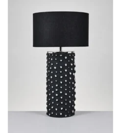Lampa stołowa SALZBURGO 62 cm czarna*Belda New