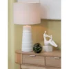 Lampa stołowa SCADY 63 cm terrakota biała*J-Line