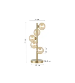 Lampa stołowa SCALA BALLS 54 cm złota*KDesign