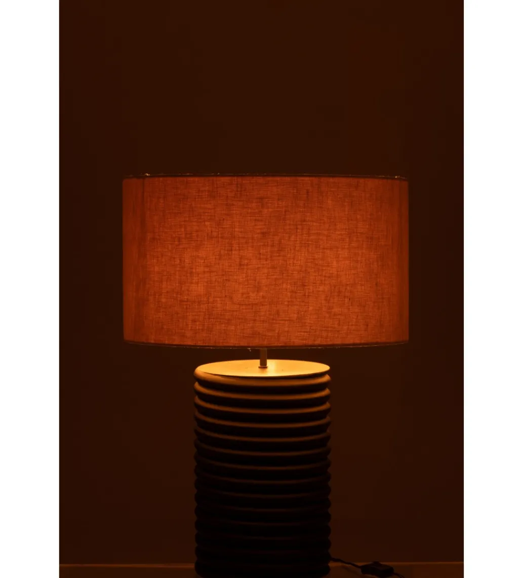 Lampa stołowa SHARY 70 cm drewno ailanthus czarna*J-Line Hot
