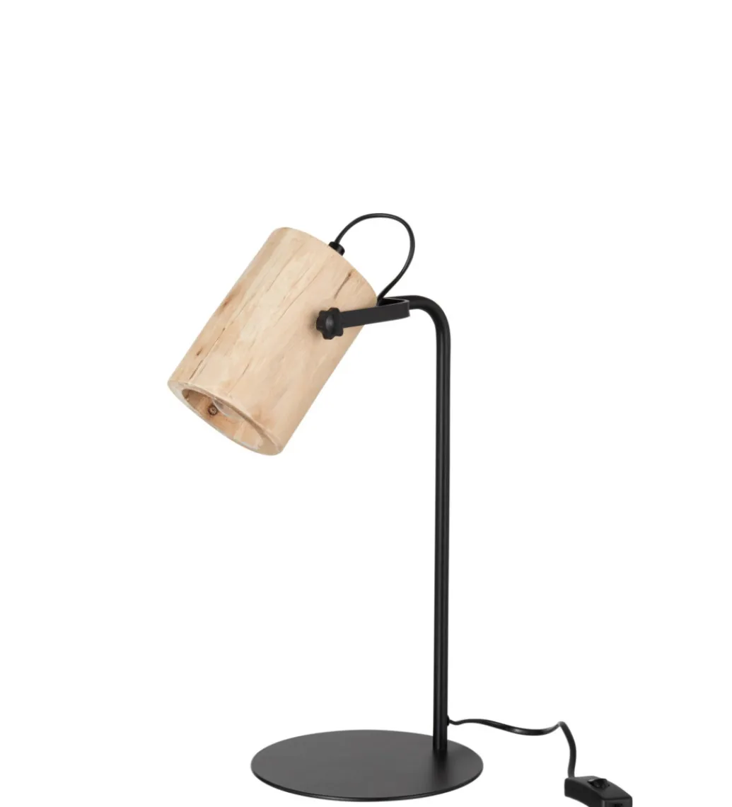 Lampa stołowa SILAS 42 cm czarna naturalna*J-Line Sale