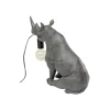 Lampa stołowa SITTING RHINO 42 cm szara*KDesign Clearance