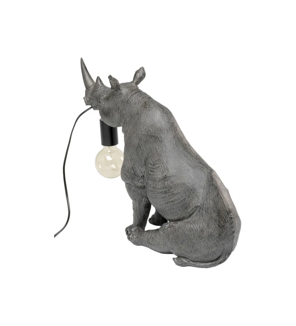 Lampa stołowa SITTING RHINO 42 cm szara*KDesign Clearance