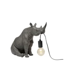 Lampa stołowa SITTING RHINO 42 cm szara*KDesign Clearance