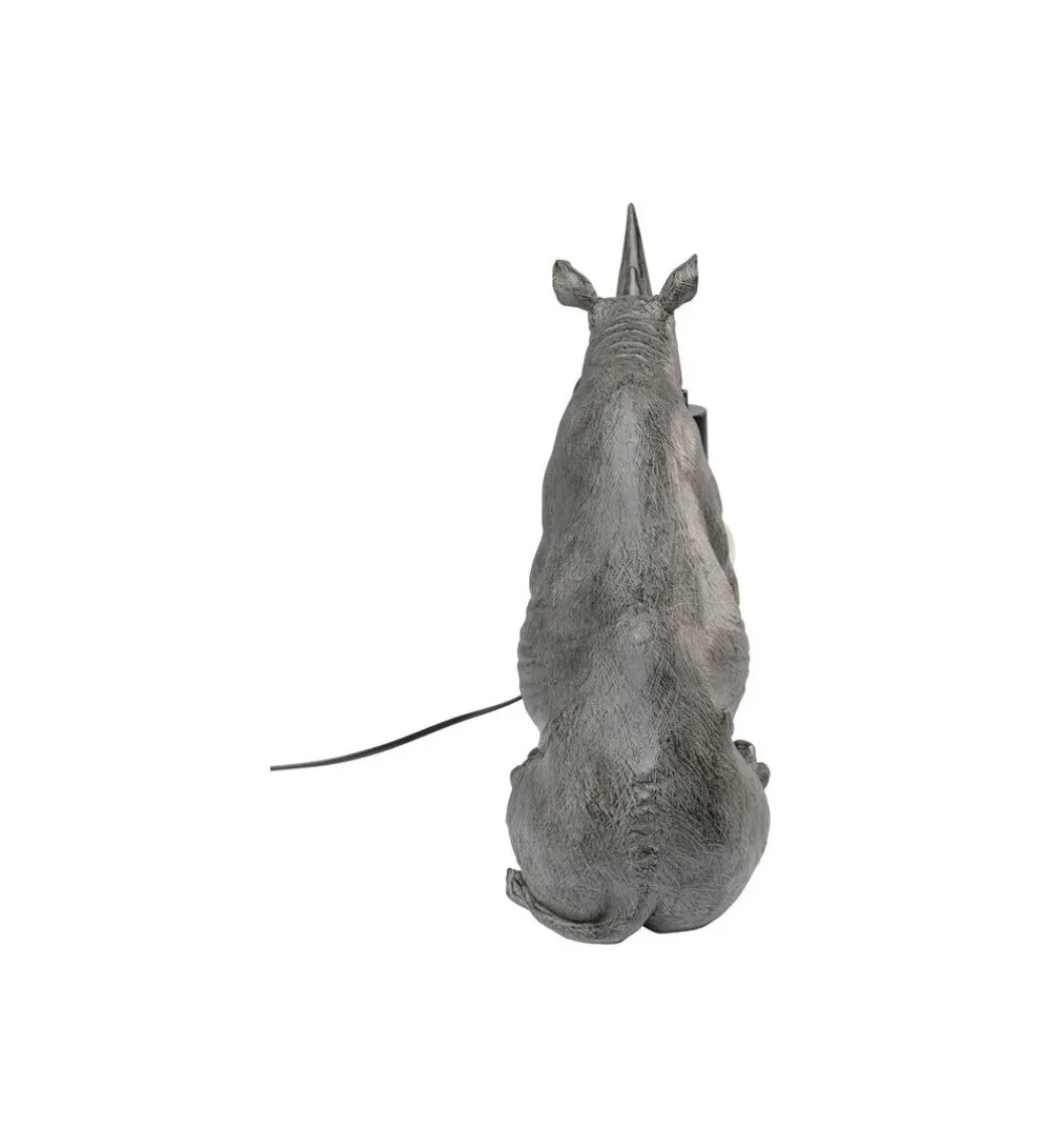 Lampa stołowa SITTING RHINO 42 cm szara*KDesign Clearance