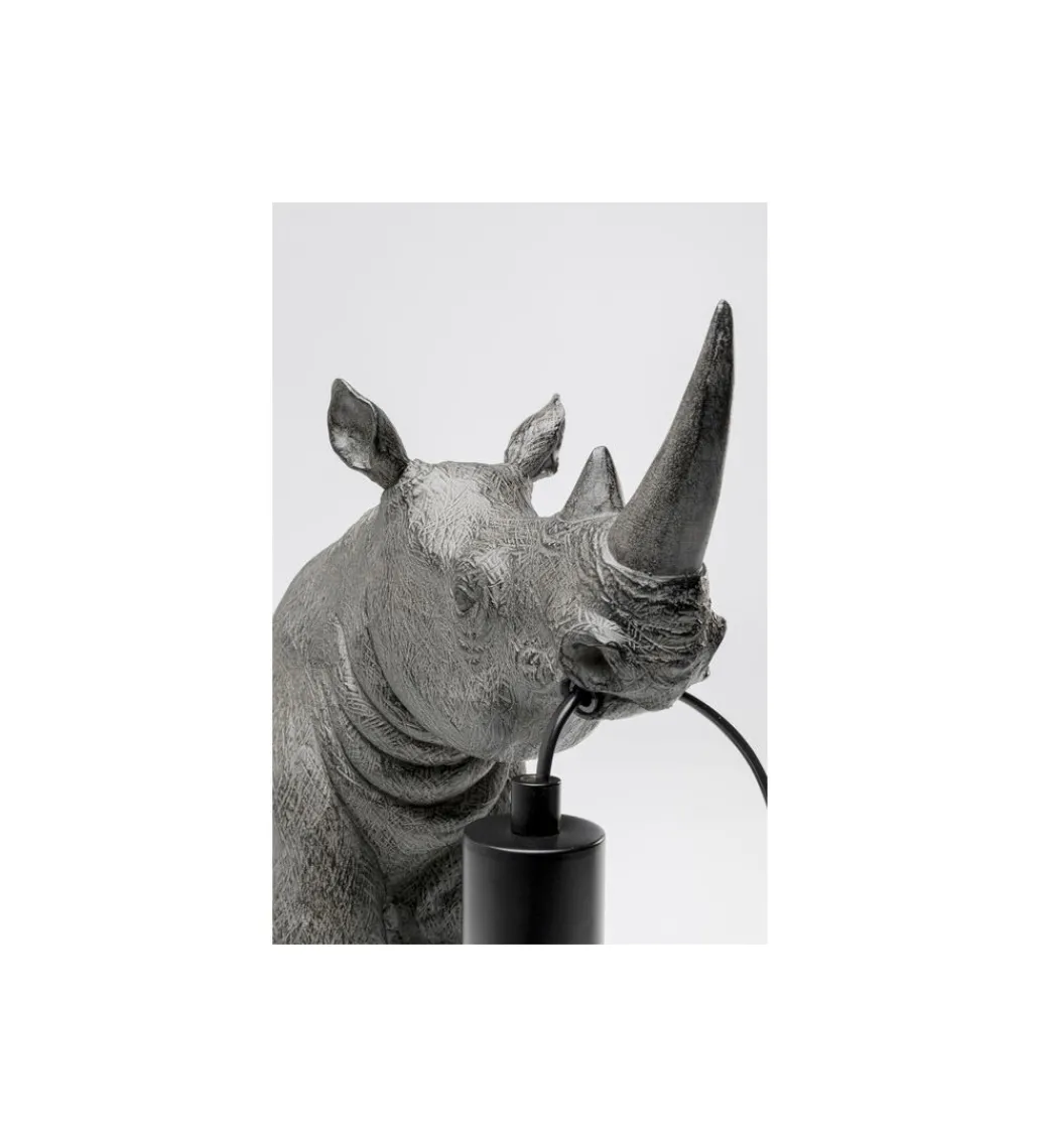 Lampa stołowa SITTING RHINO 42 cm szara*KDesign Clearance
