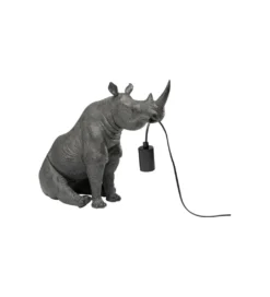 Lampa stołowa SITTING RHINO 42 cm szara*KDesign Clearance