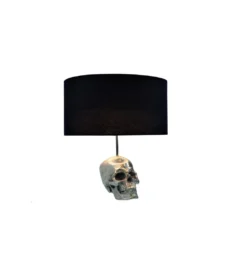 Lampa stołowa Skull 44 cm czarna*Invicta Interior Clearance