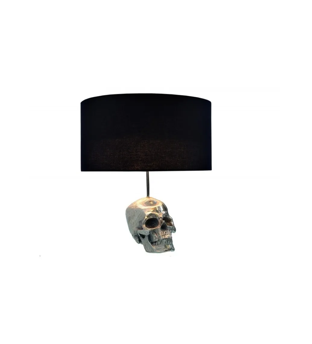 Lampa stołowa Skull 44 cm czarna*Invicta Interior Clearance