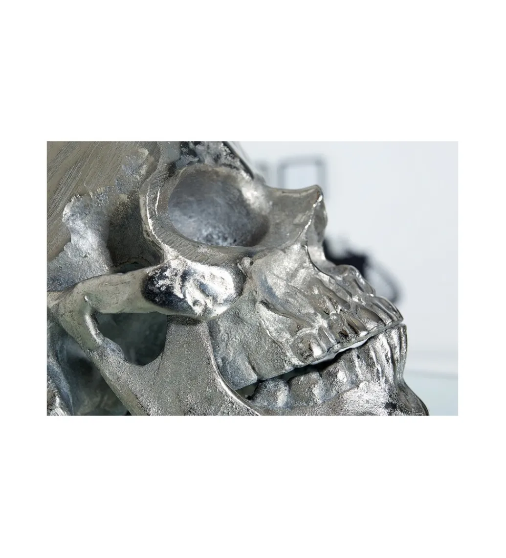 Lampa stołowa Skull 44 cm czarna*Invicta Interior Clearance