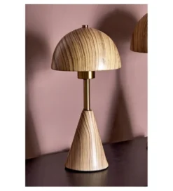 Lampa stołowa SOBREMESA 36 cm ceramika naturalna*Imeri Outlet