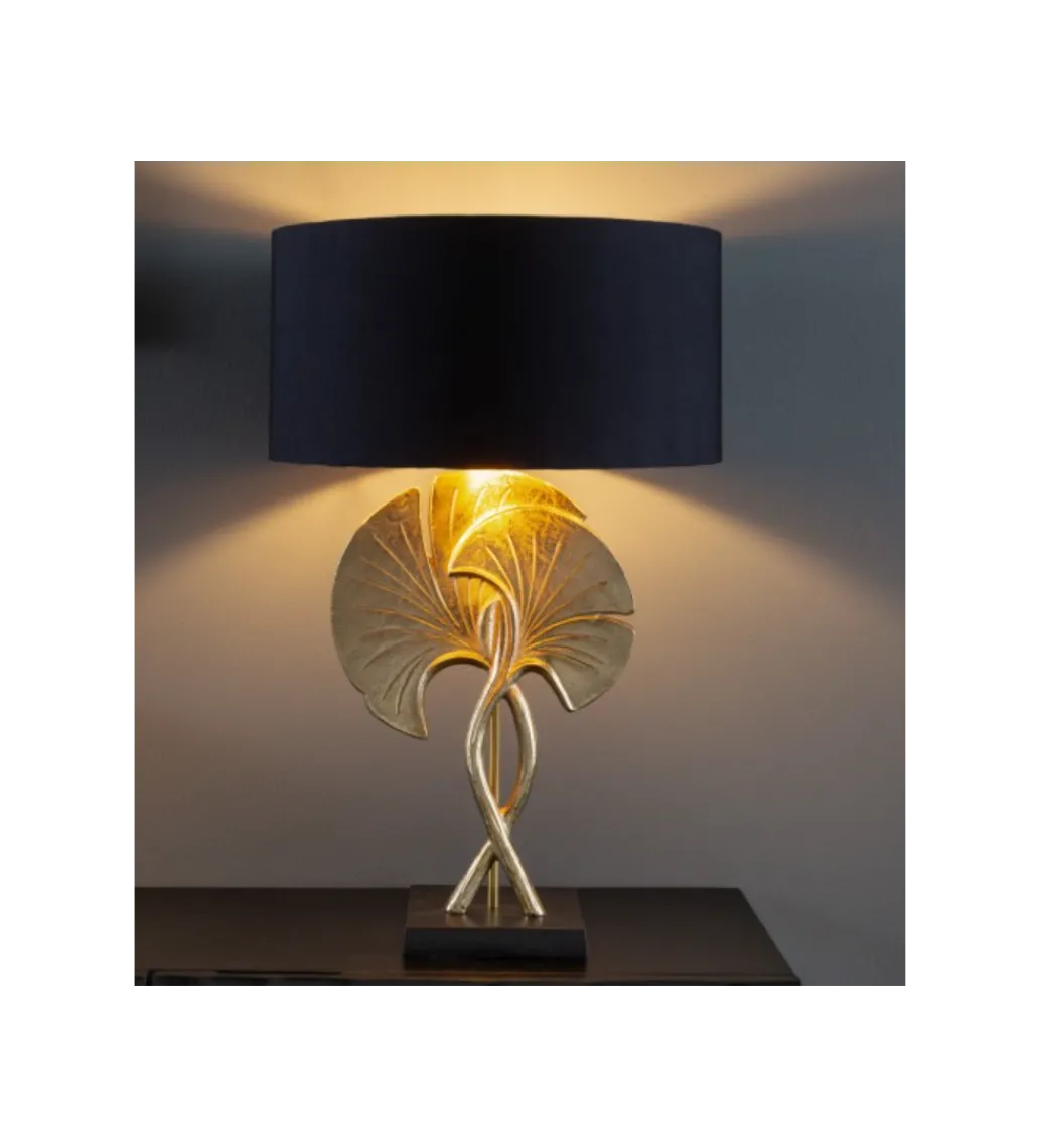 Lampa stołowa SORIA 40 cm czarno złota*Invicta Interior Hot