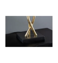 Lampa stołowa SORIA 40 cm czarno złota*Invicta Interior Hot