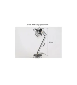 Lampa stołowa SPEAKER 54 cm czarna*KDesign New