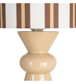 Lampa stołowa STRIPENMA 43 cm beżowa kremowa*Zona-Design Hot