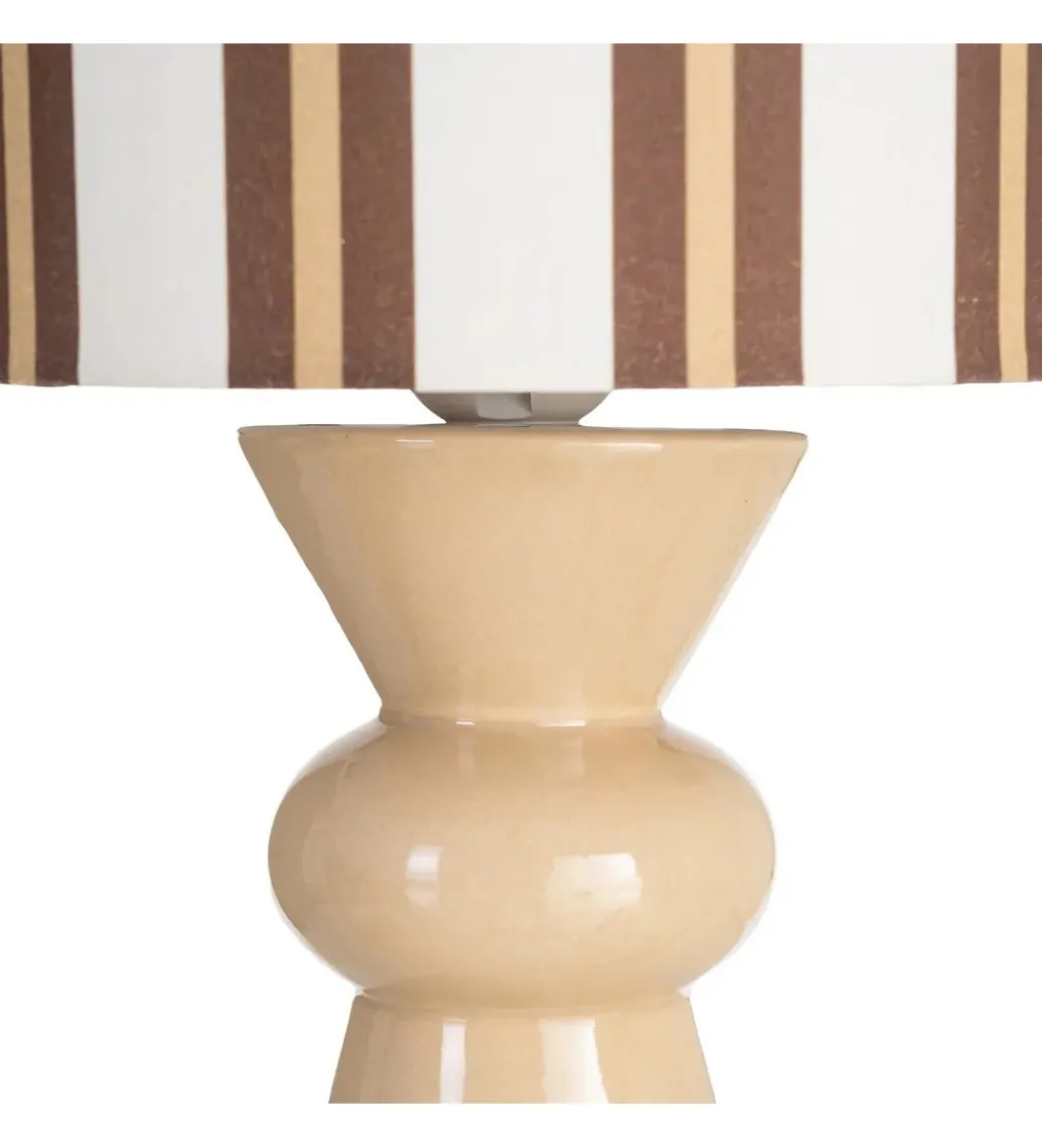 Lampa stołowa STRIPENMA 43 cm beżowa kremowa*Zona-Design Hot