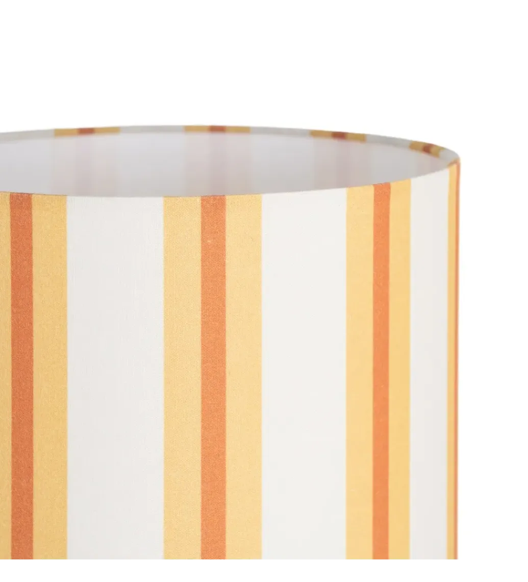 Lampa stołowa STRIPENMA 43 cm musztardowa kremowa*Zona-Design Online