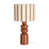 Lampa stołowa STRIPENMA 47 cm terrakota kremowa*Zona-Design