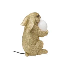 Lampa stołowa SWEET RABBIT 15 cm złota*KDesign New