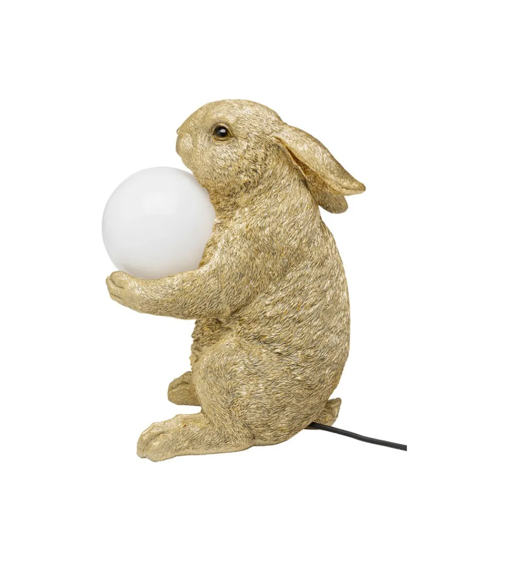 Lampa stołowa SWEET RABBIT 15 cm złota*KDesign New