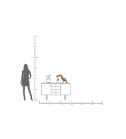 Lampa stołowa TOUCAN 42 cm złota*KDesign Online