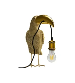 Lampa stołowa TOUCAN 42 cm złota*KDesign Online