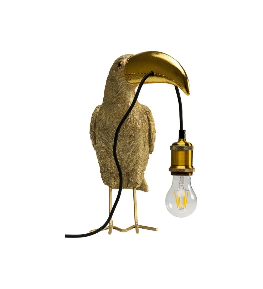Lampa stołowa TOUCAN 42 cm złota*KDesign Online