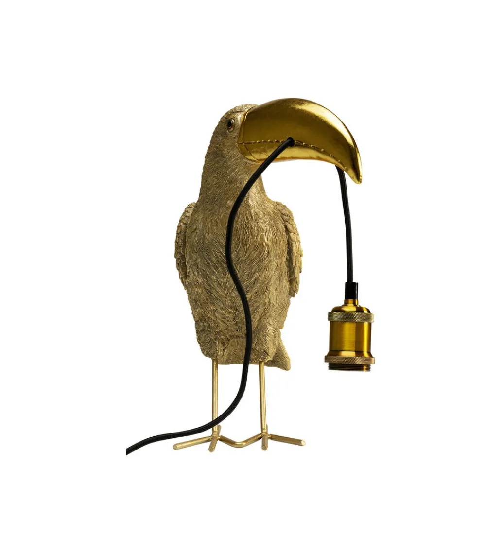 Lampa stołowa TOUCAN 42 cm złota*KDesign Online