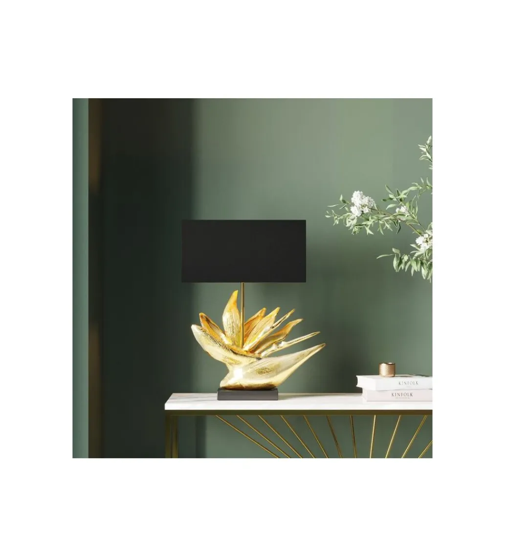 Lampa stołowa TROPICAL 65 cm złota*KDesign Discount