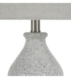 Lampa stołowa UCHAT 73 cm ceramika szara*Zona-Design New
