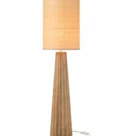 Lampa stołowa UMBRELLA 100 cm drewno ailantus naturalna*J-Line Discount