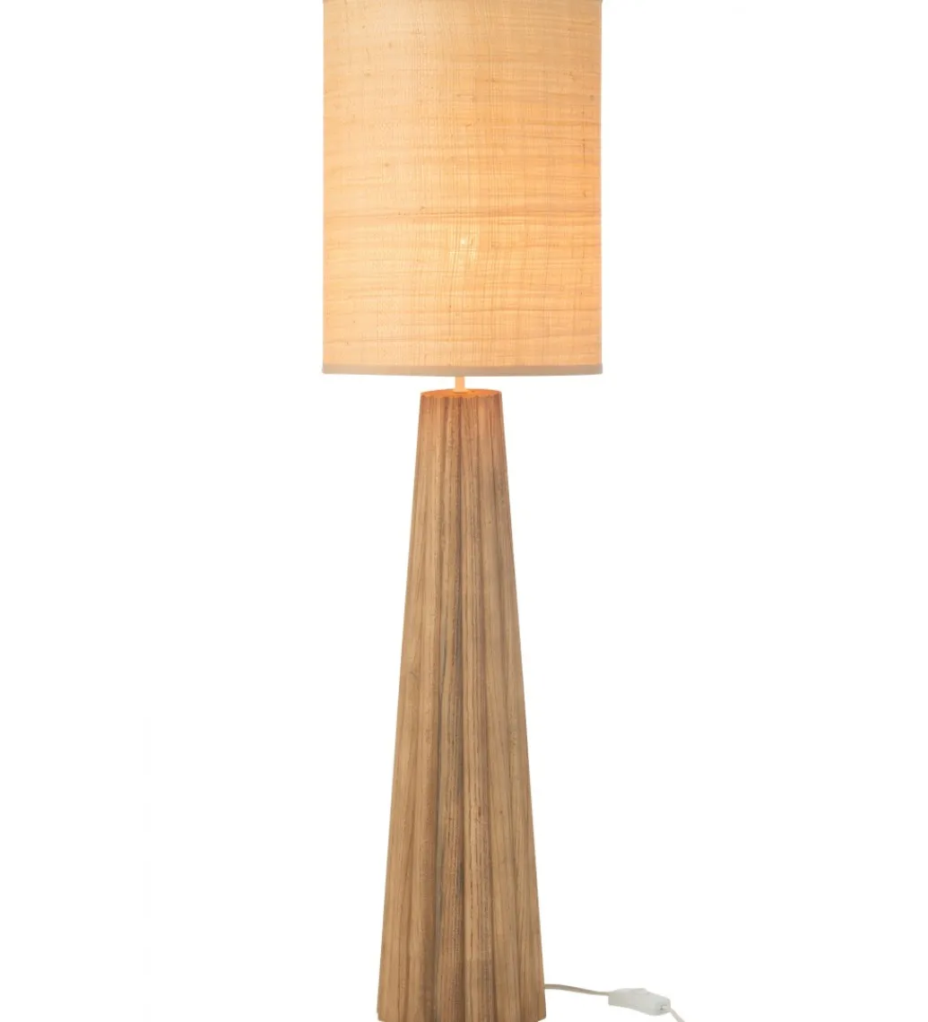 Lampa stołowa UMBRELLA 100 cm drewno ailantus naturalna*J-Line Discount