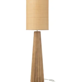 Lampa stołowa UMBRELLA 100 cm drewno ailantus naturalna*J-Line Discount