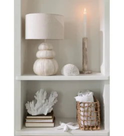 Lampa stołowa URCHIN 47 cm beżowy*J-Line Discount